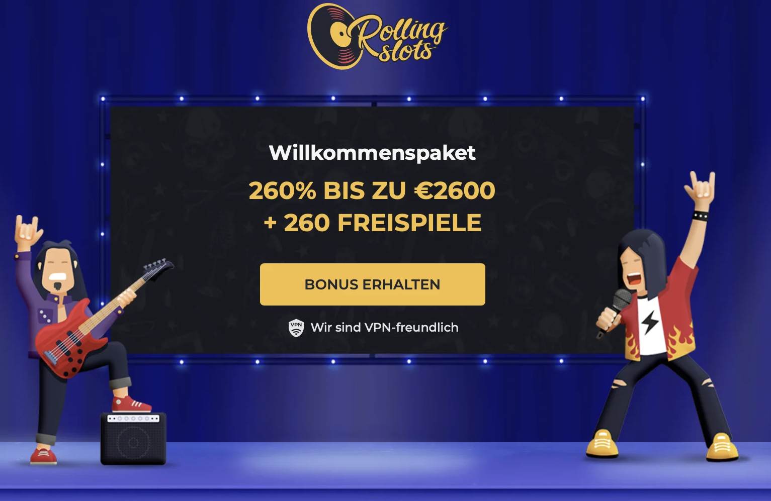 Rolling Slots Casino Startsite