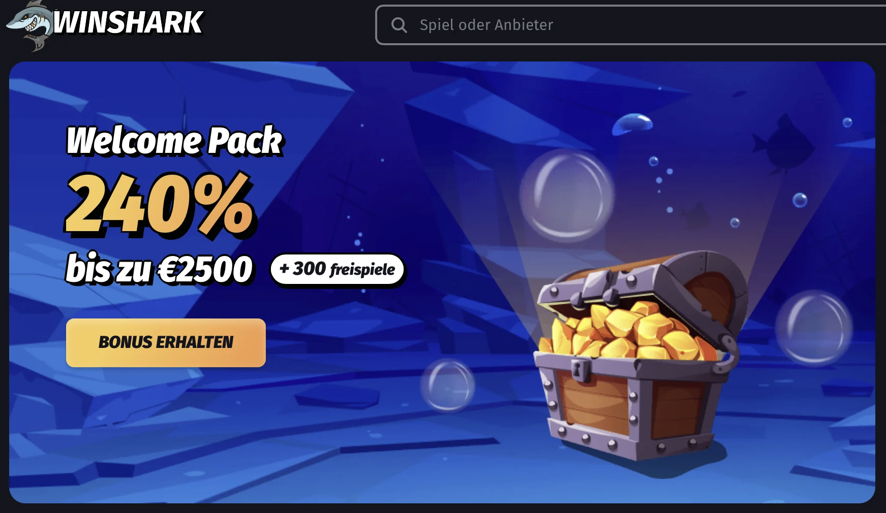 WinShark Online Casino Startsite